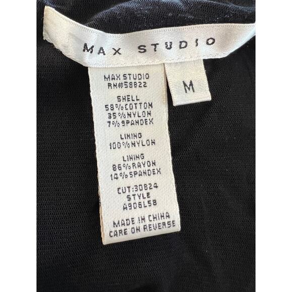 Max Studio black lace tiered party dress M - Picture 6 of 6